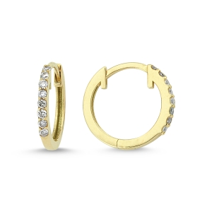 Brilliant Diamond Hoop Earrings