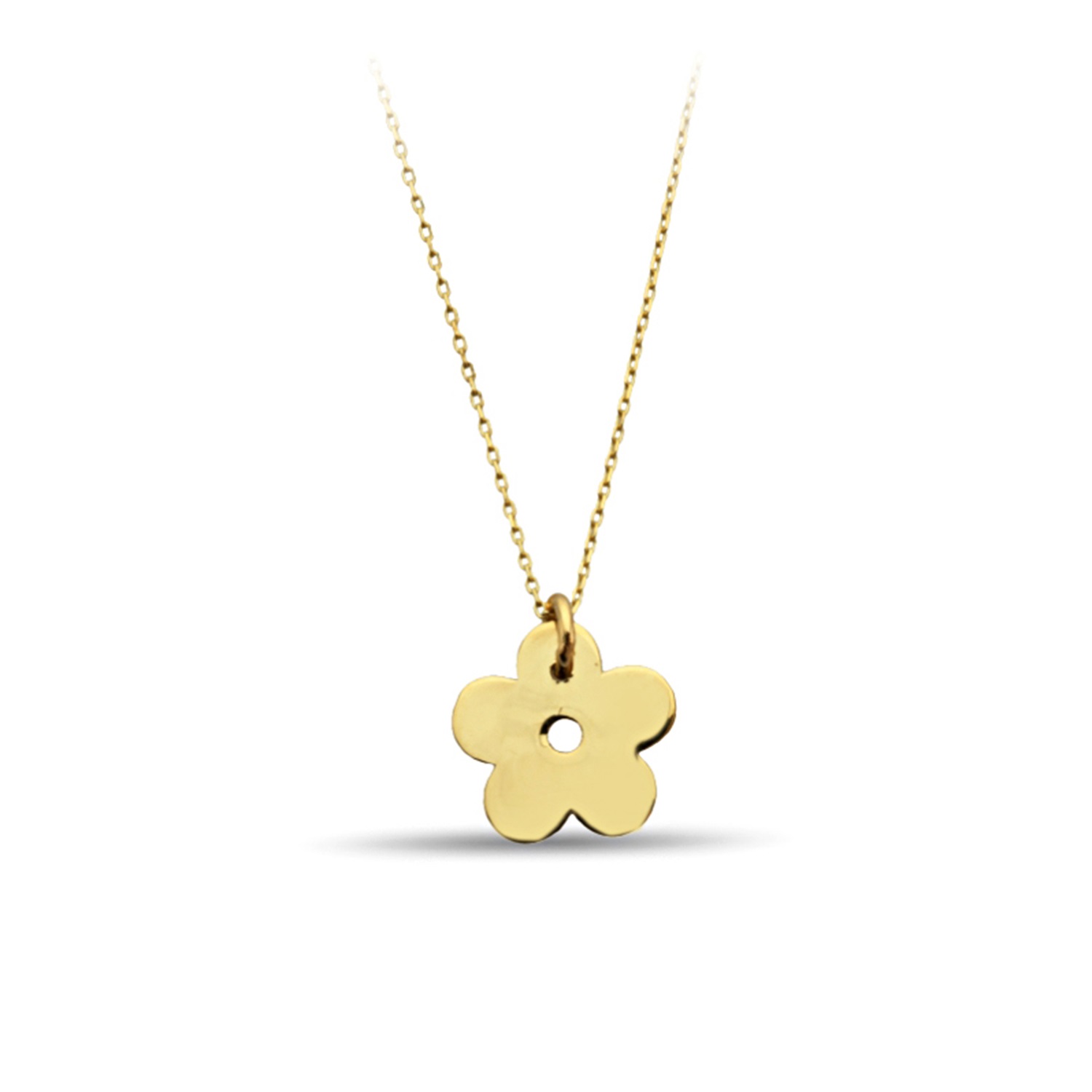 Five Leaf Clover Gold Necklace