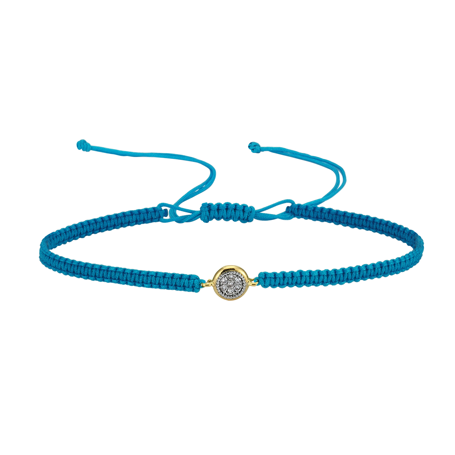 Diamond Blue Drawstring Bracelet