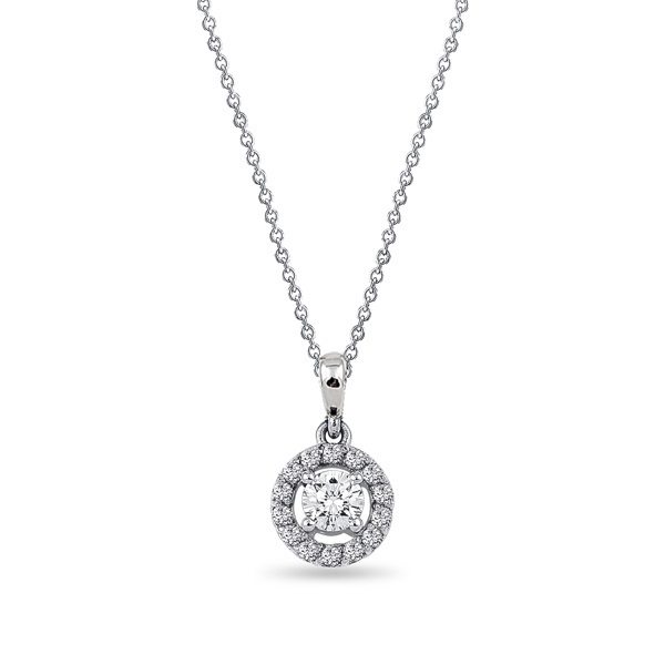 Halo Diamond Necklace