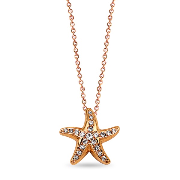 Starfish Diamond Necklace