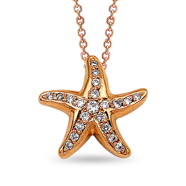 Starfish Diamond Necklace