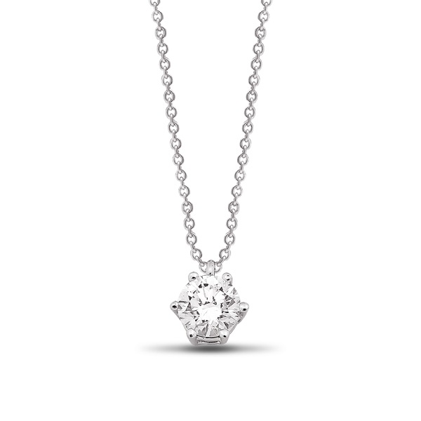 0.75 Carat Solitaire Diamond Necklace