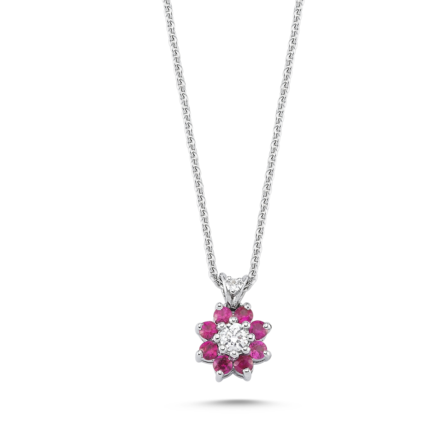 Diamond and Ruby Necklace