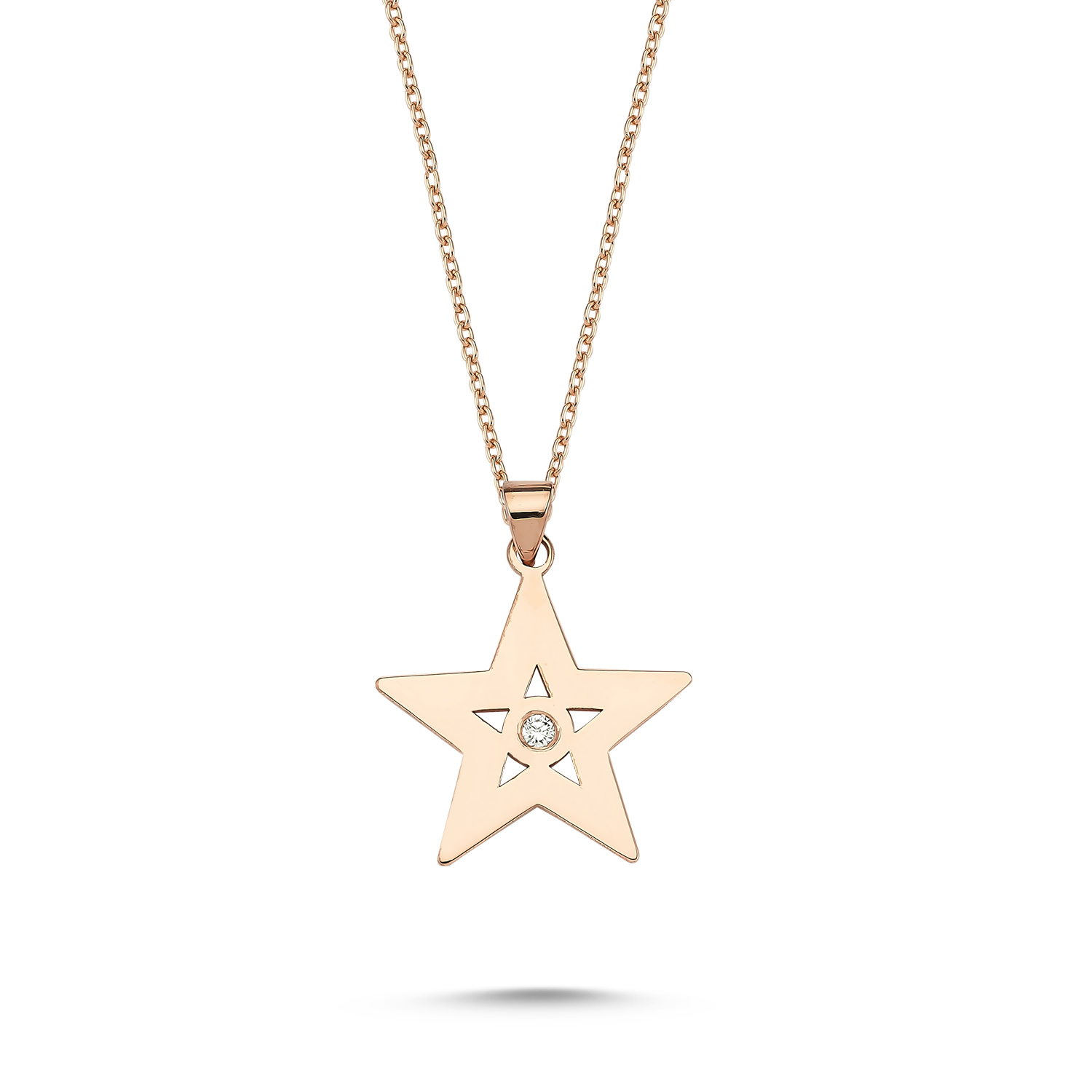 Brilliant Diamond Star Necklace