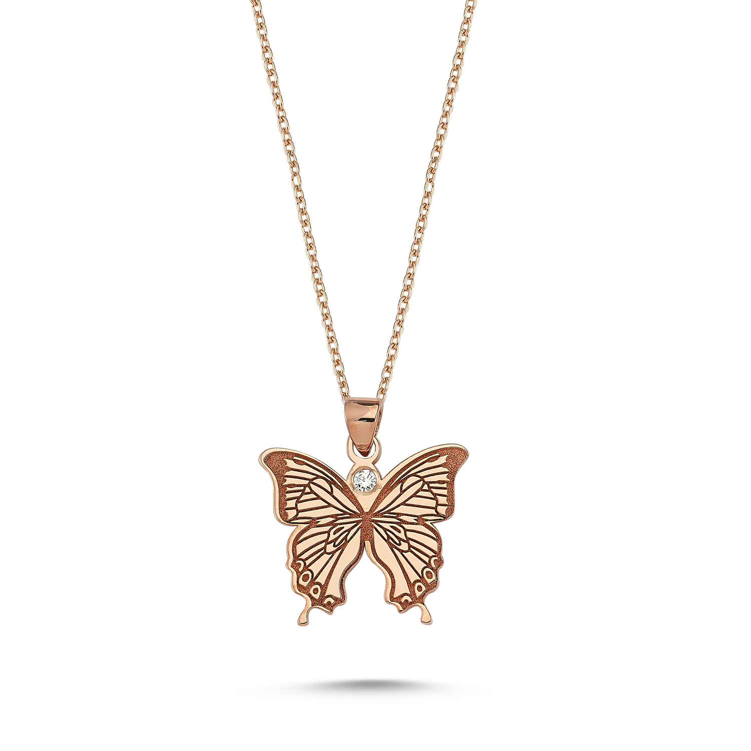 Brilliant Diamond Butterfly Necklace