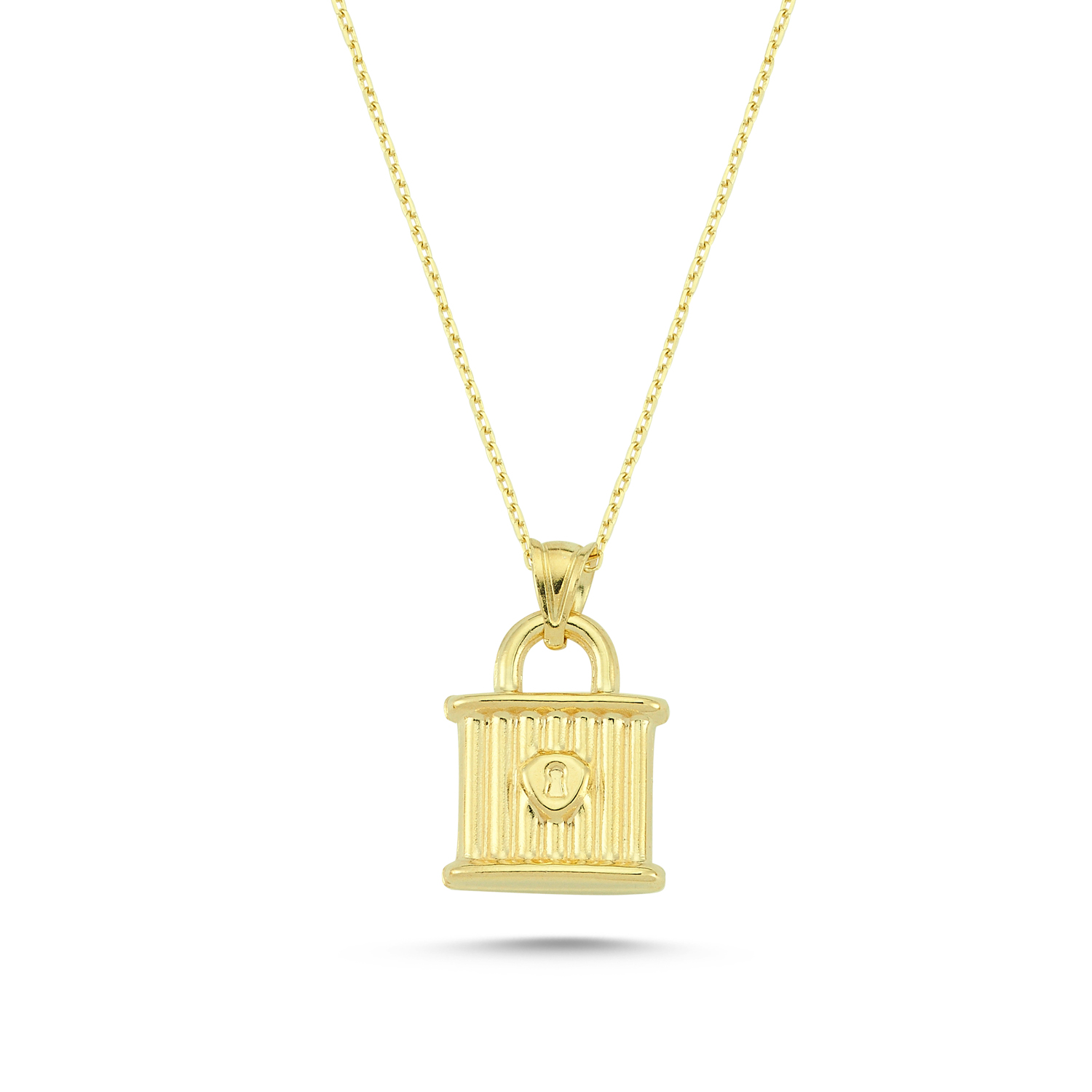 Lock Gold Necklace