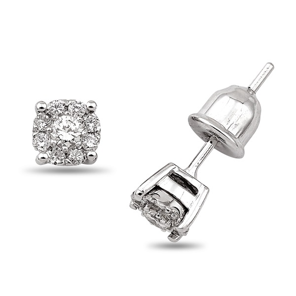 Cluster Diamond Earrings