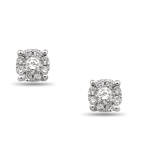 Cluster Diamond Earrings