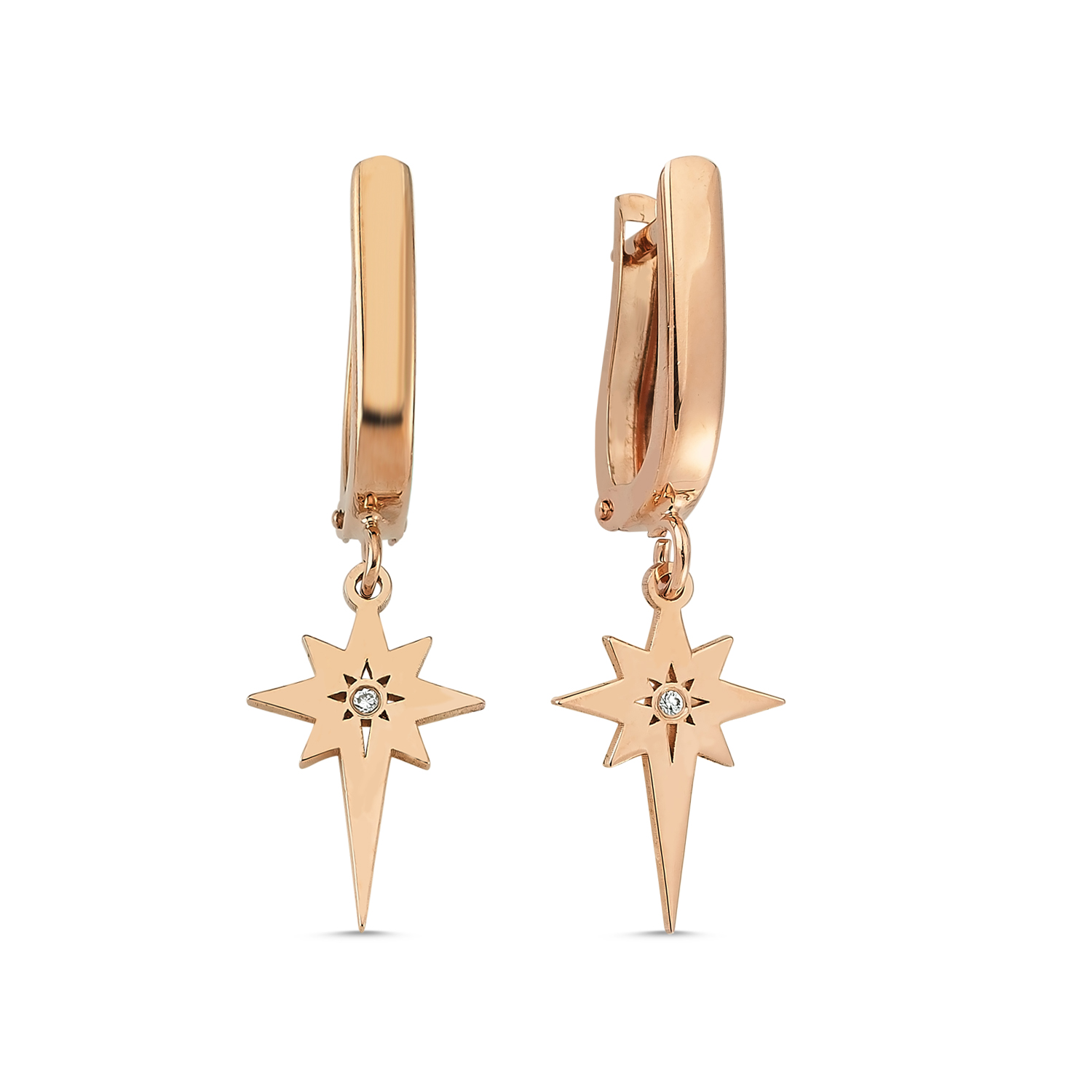 Brilliant Diamond Arctic Star Earrings