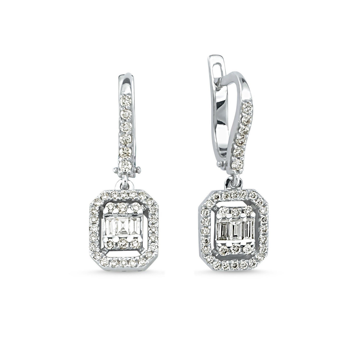 Baguette Diamond Earrings