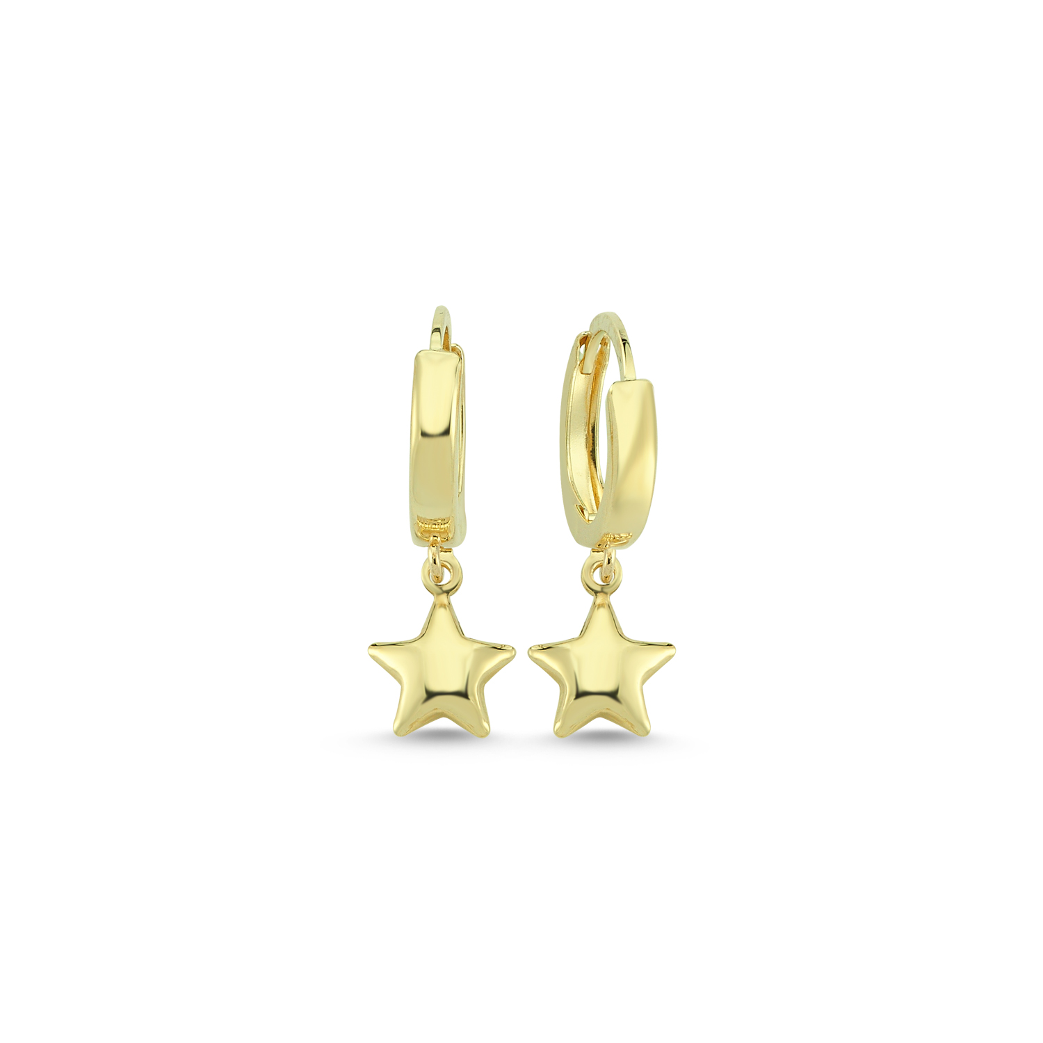 Star Gold Earrings