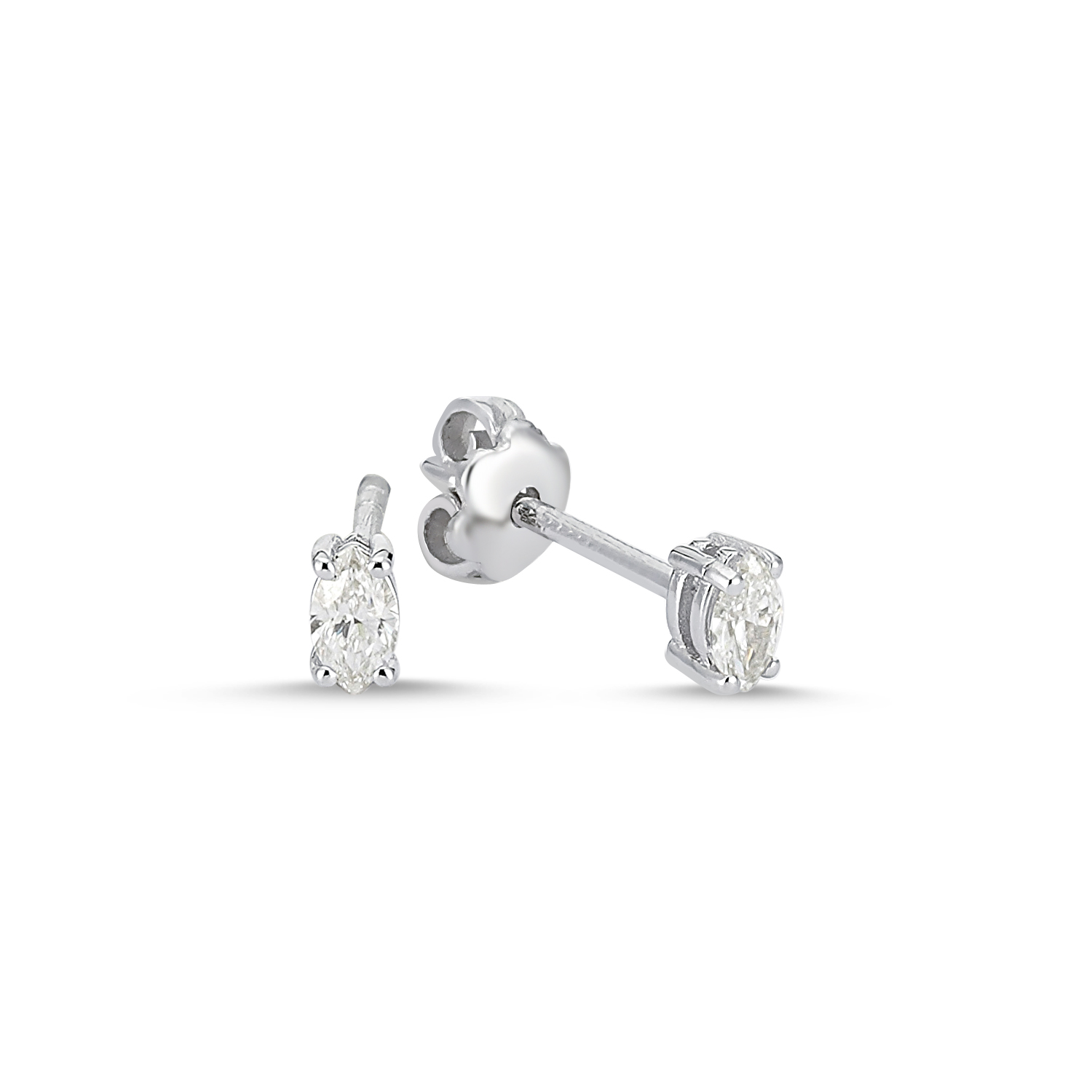 Diamond Marquise Cut Earrings