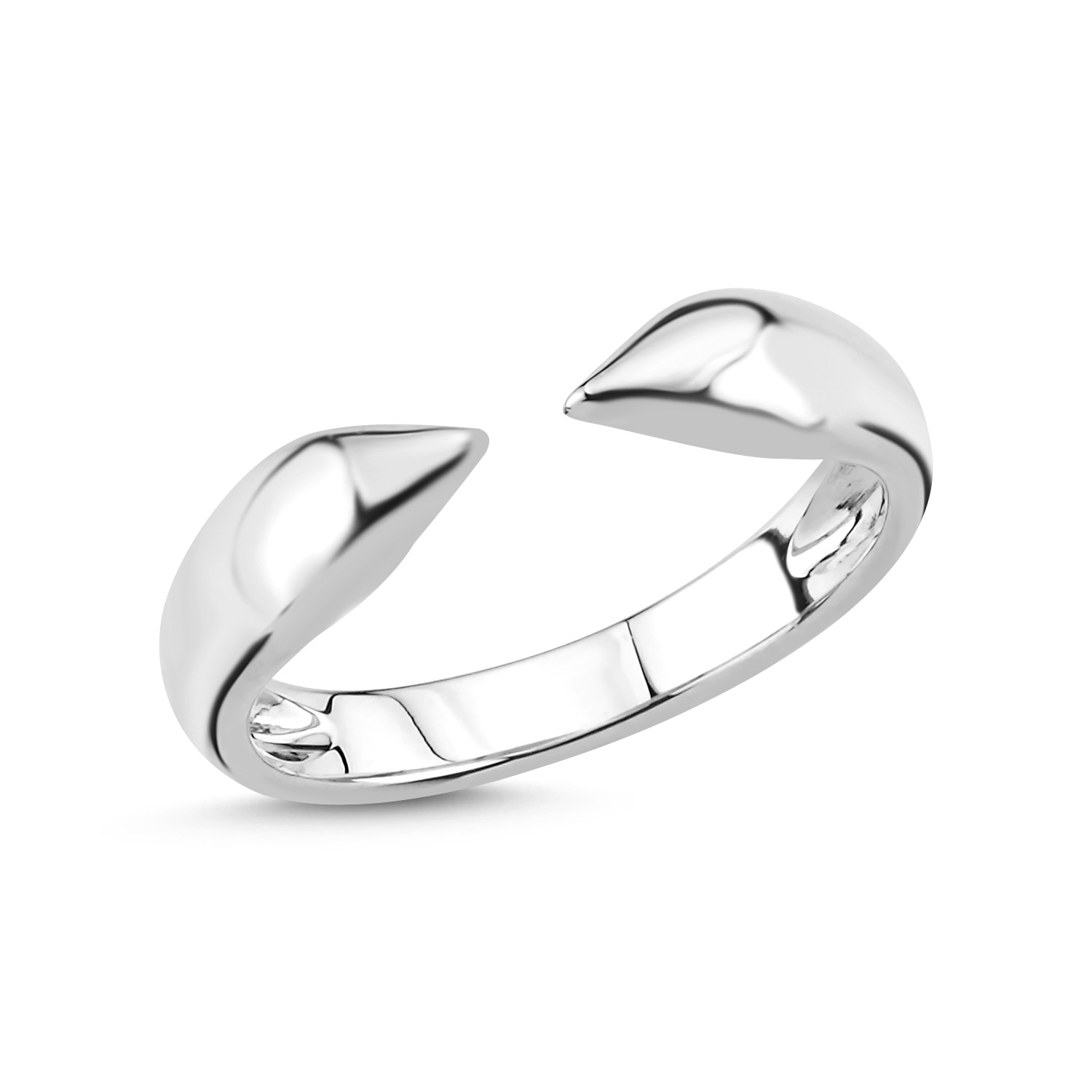 Claw White Gold Ring