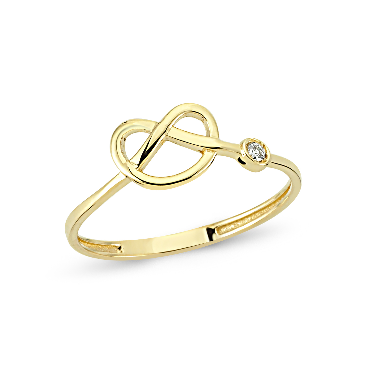 Brilliant Diamond Pretzel Ring