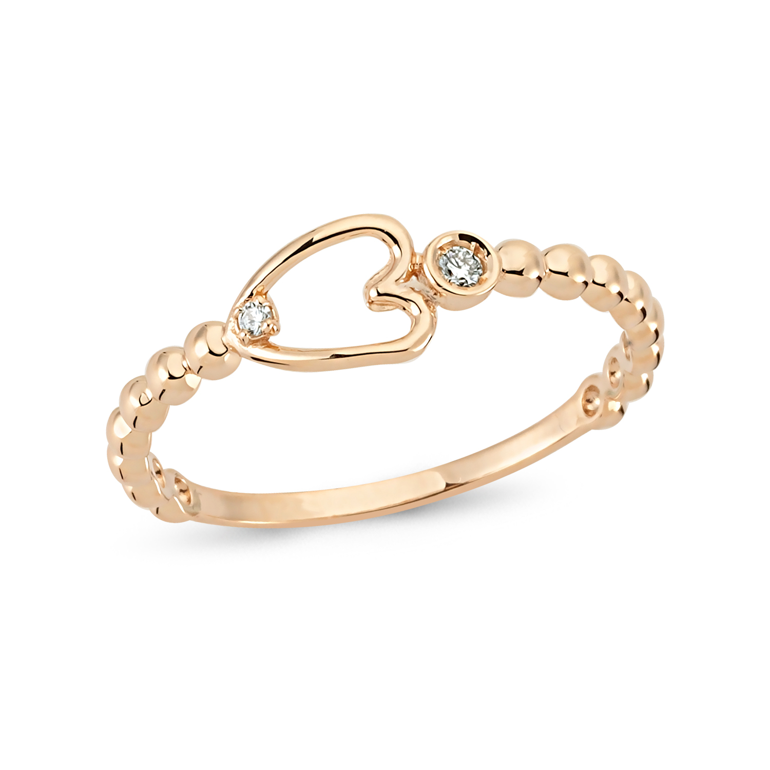 Brilliant Diamond Heart Ring