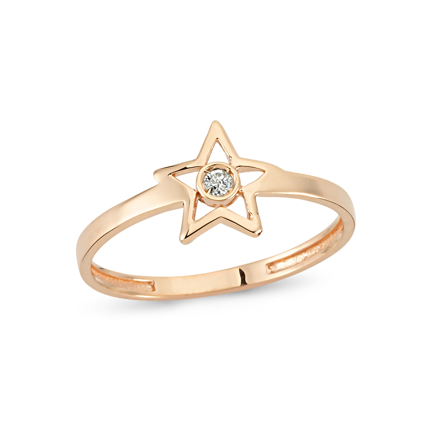 Brilliant Diamond Star Ring