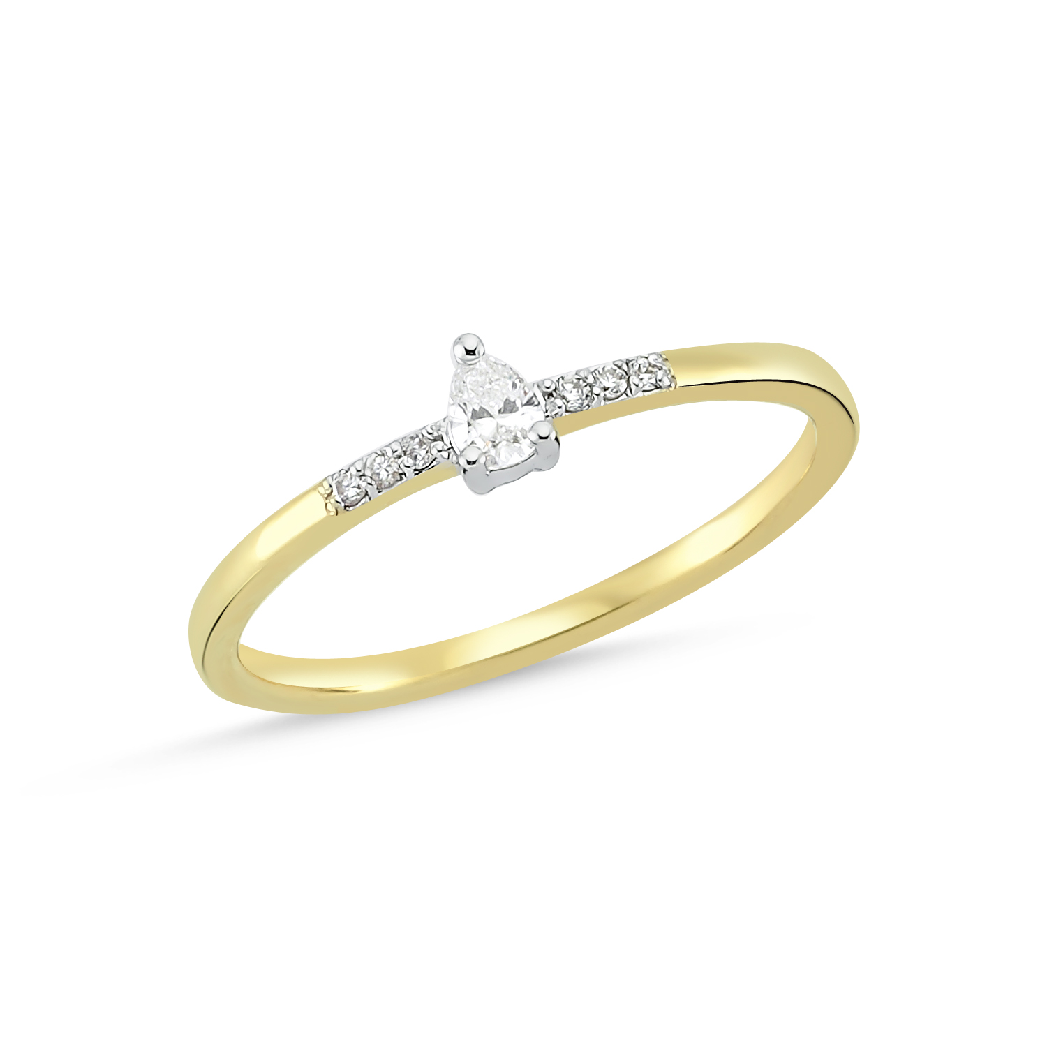 Pear Cut Diamond Ring