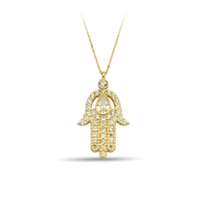 Fatimas Hand Gold Necklace