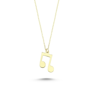 Musical Note Gold Necklace