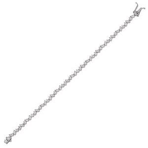 Marquise Pear & Brilliant Diamond Tennis Bracelet