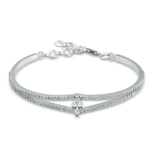 Marquise and Brilliant Diamond Bracelet