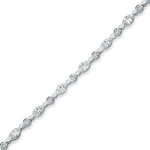 Marquise and Brilliant Diamond Bracelet