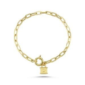 Lock Gold Bracelet