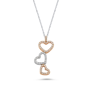 Heart Shaped Diamond Necklace