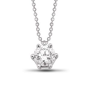 0.75 Carat Solitaire Diamond Necklace