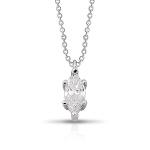 Marquise Fancy Diamond Solitaire Necklace