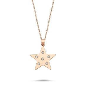 Brilliant Diamond Star Necklace