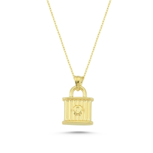 Lock Gold Necklace