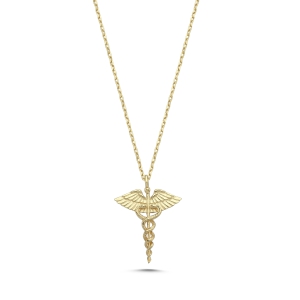 Medical Symbol Gold Necklace