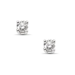 0.33 Carat Solitaire Round Brilliant Earrings