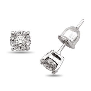 Cluster Diamond Earrings