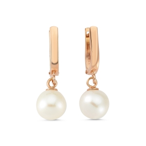 Pearl Rose Gold Earrings
