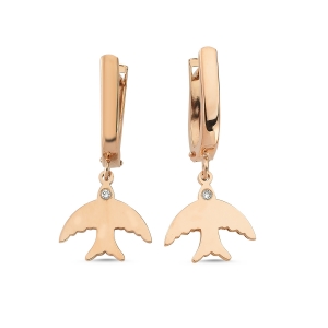 Brilliant Diamond Bird Earrings