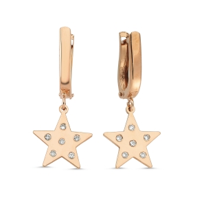 Brilliant Diamond Star Earrings