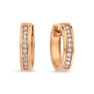 Brilliant Diamond Hoop Earrings