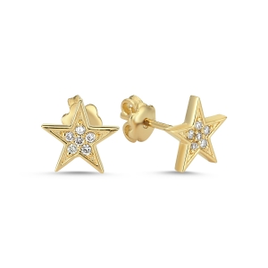 Diamond Star Earrings