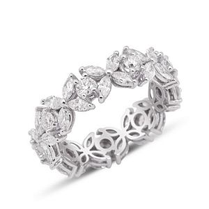 Marquise and Brilliant Diamond Eternity Ring