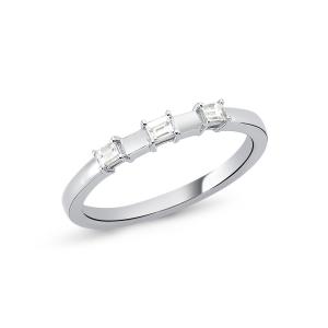 Three Baguette Diamond Ring